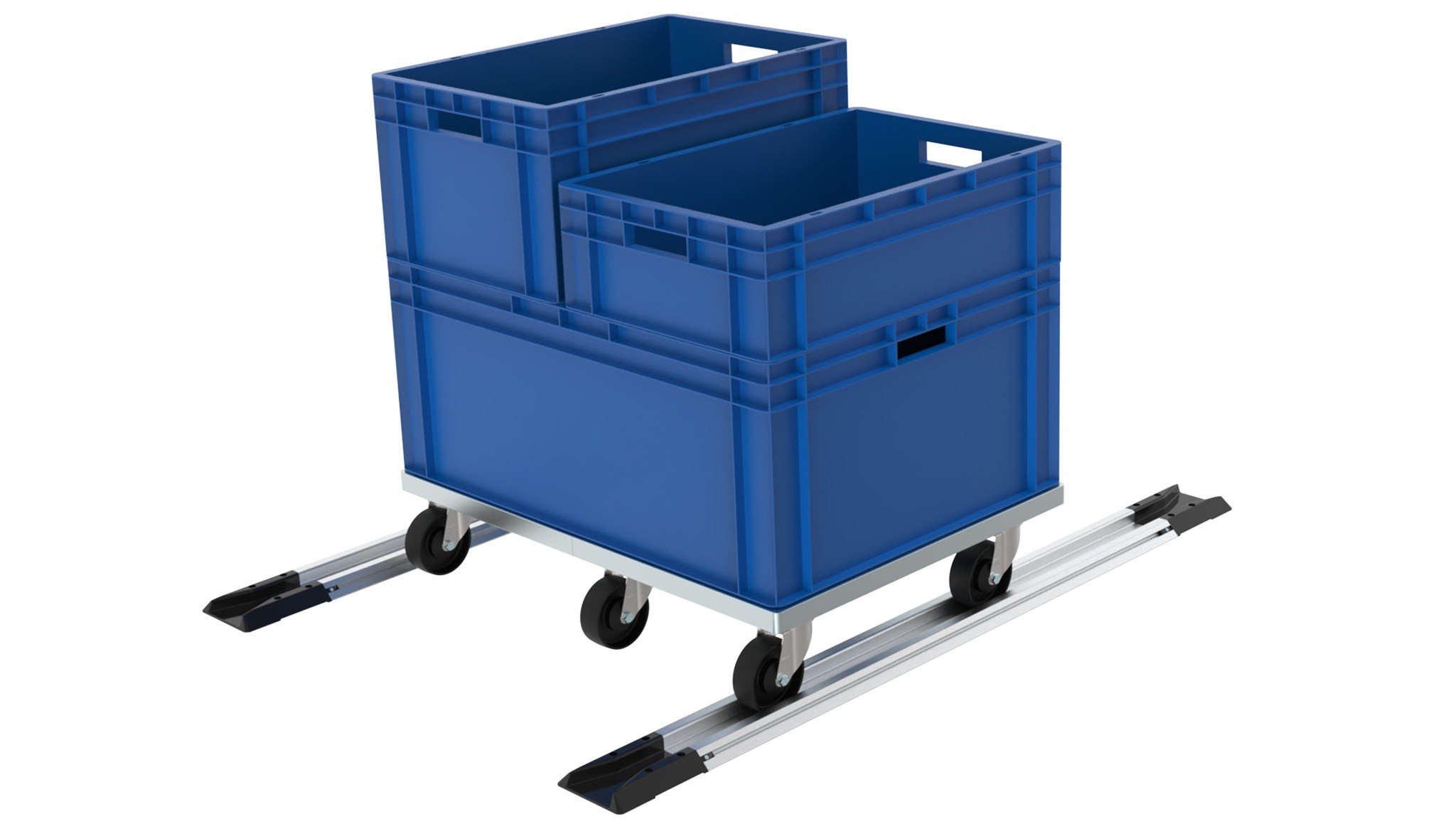 Carrito para SLC 800 x 400, con 5 ruedas giratorias