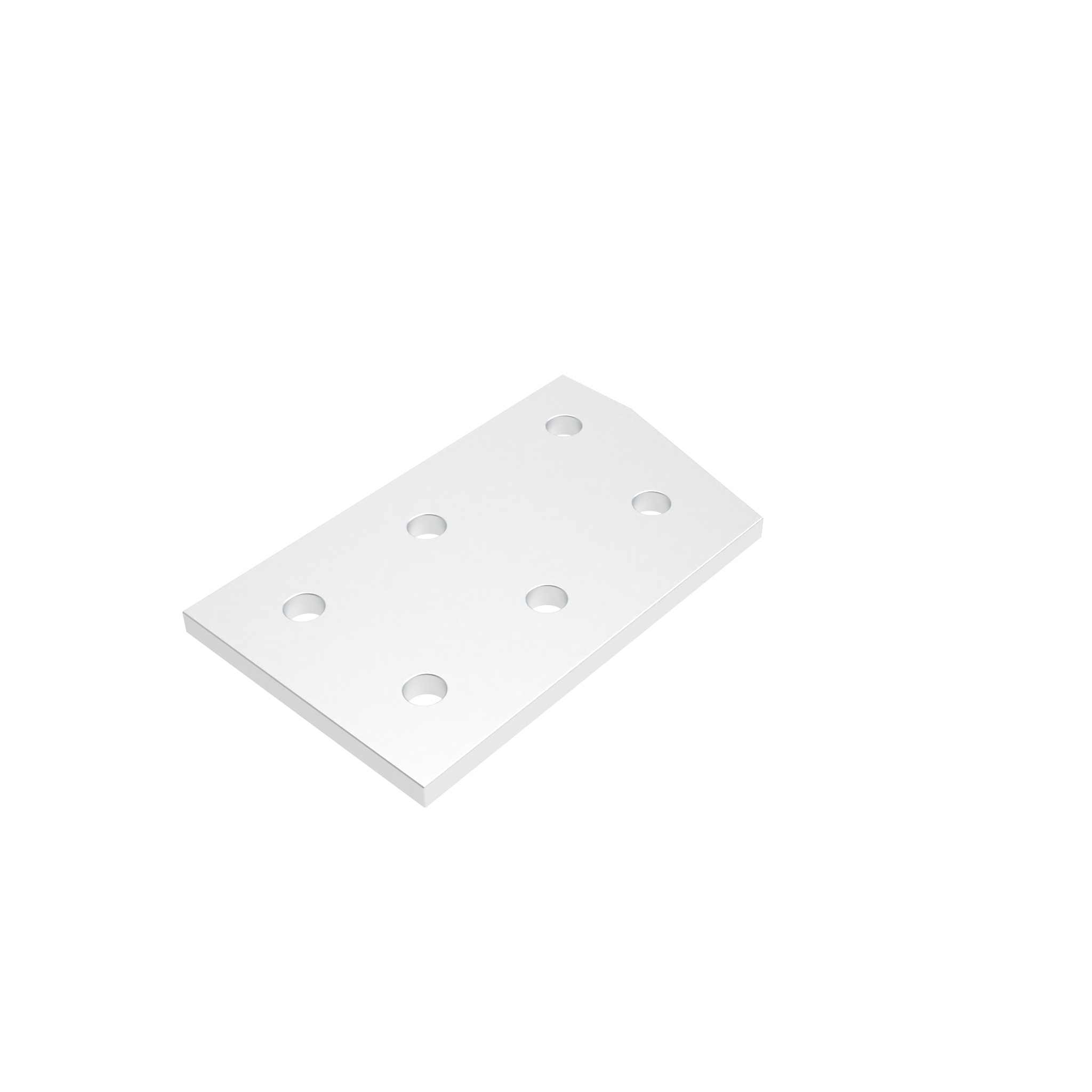 ECO Connection Plate AL 15° 6 Hole, 1 Slot x 2 Slots Version 093EVG76127 – product image