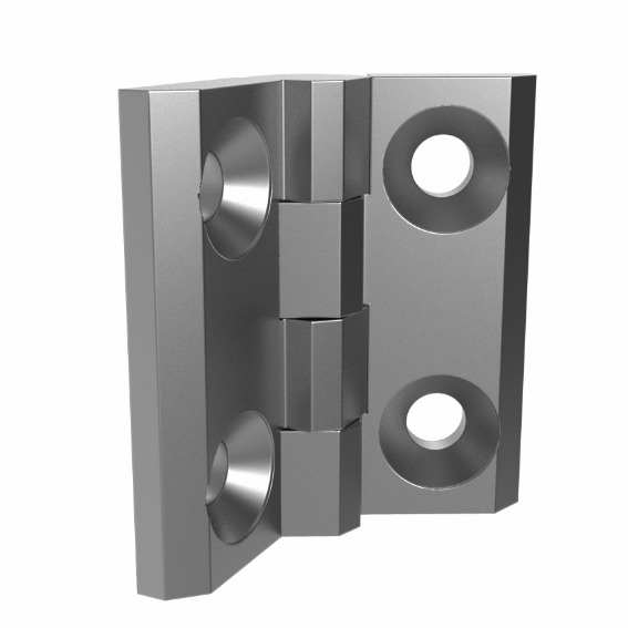 Charnière en acier inox 40 x 40