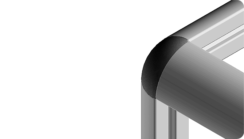 Profile 40, 3-way Connection Angles