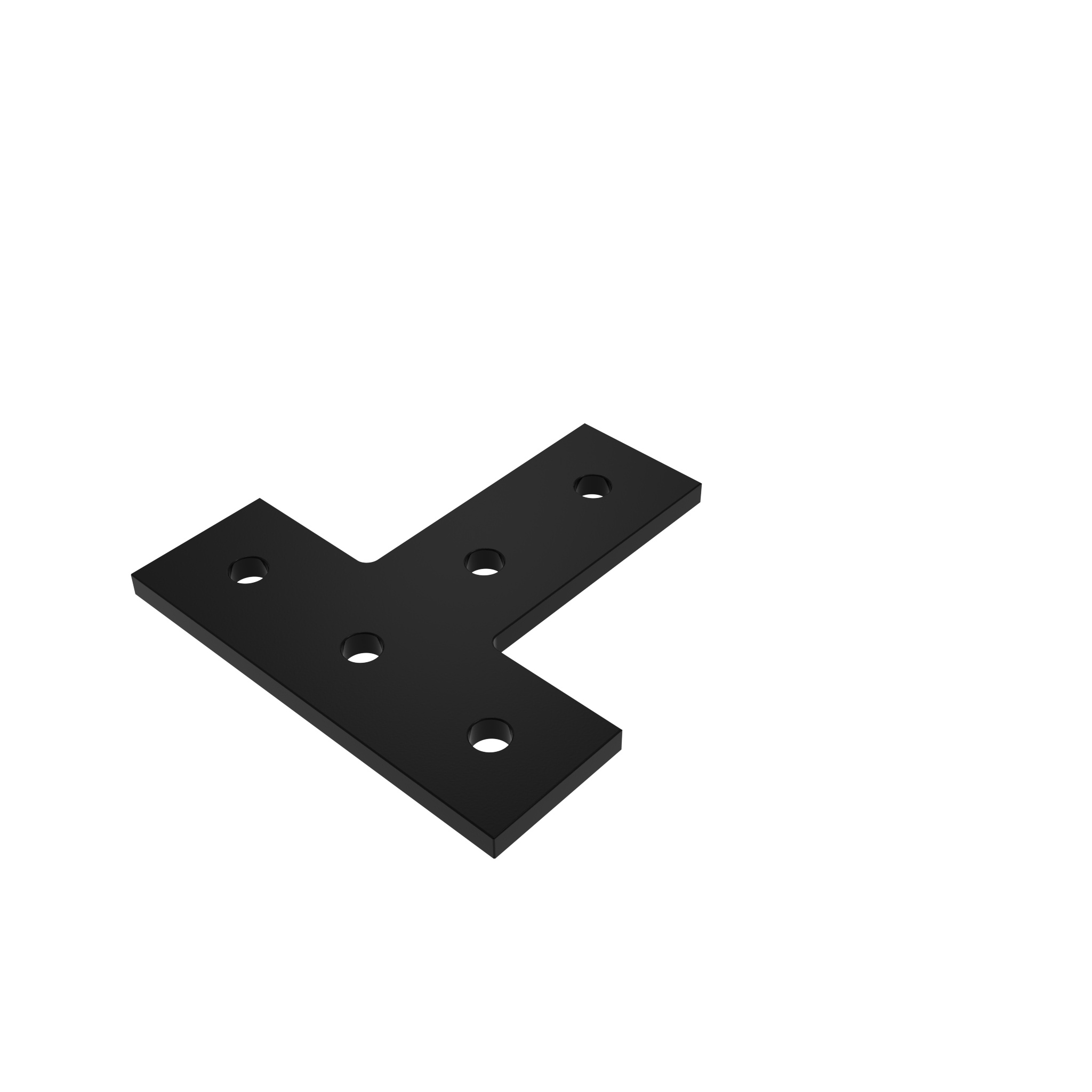 ECO Connection Plate AL T 5 Hole, 1 Slot Version Light 093EVT114114S01S – product image