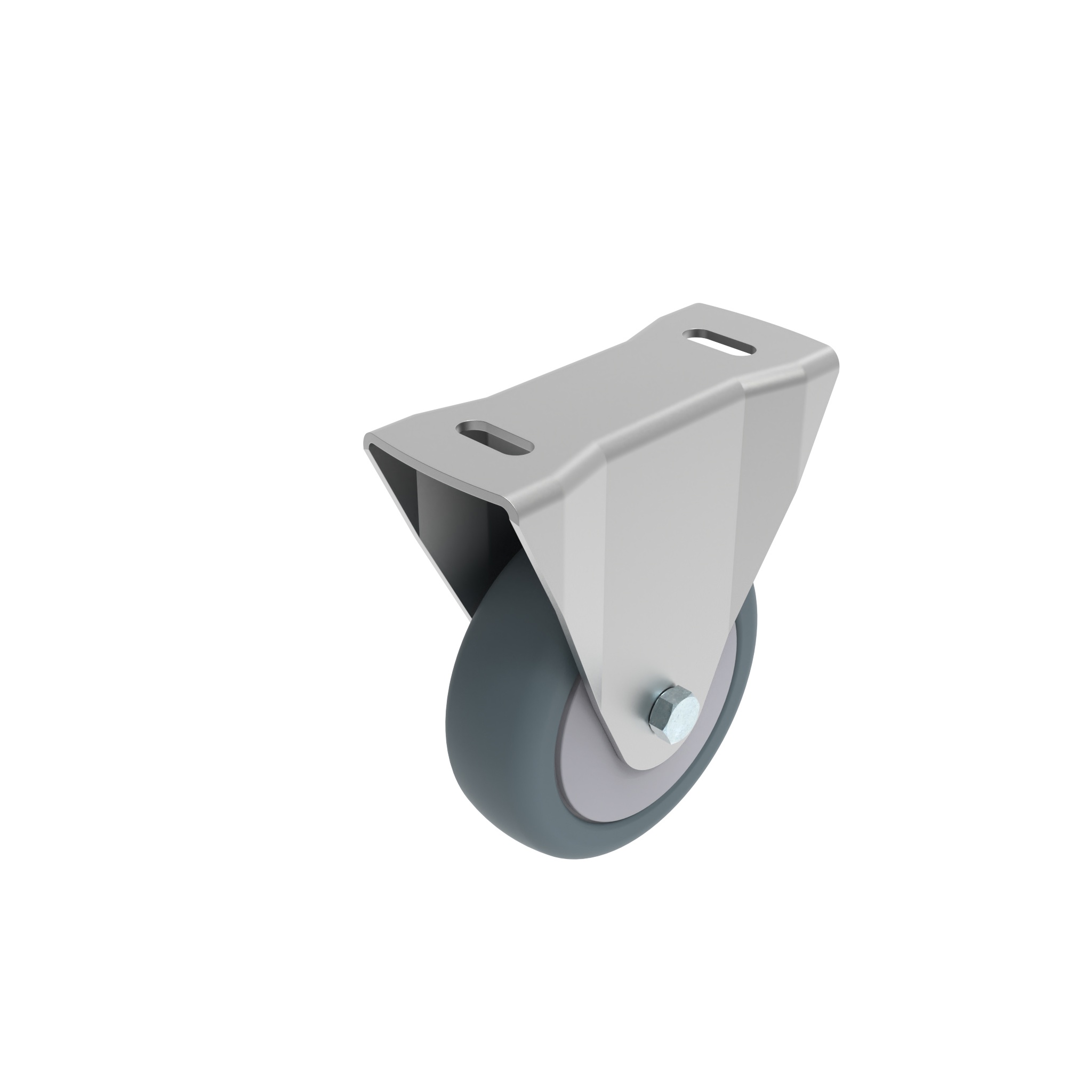Rueda fija Ø 80 / 100 / 125 con placa de montaje 40 / 45 098F100T4045N – imagen del producto