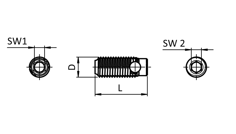 Automatic Connector Stainless Steel – technical drawing