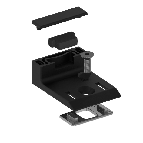 Tope de puerta con amortiguador EPDM (Juego)