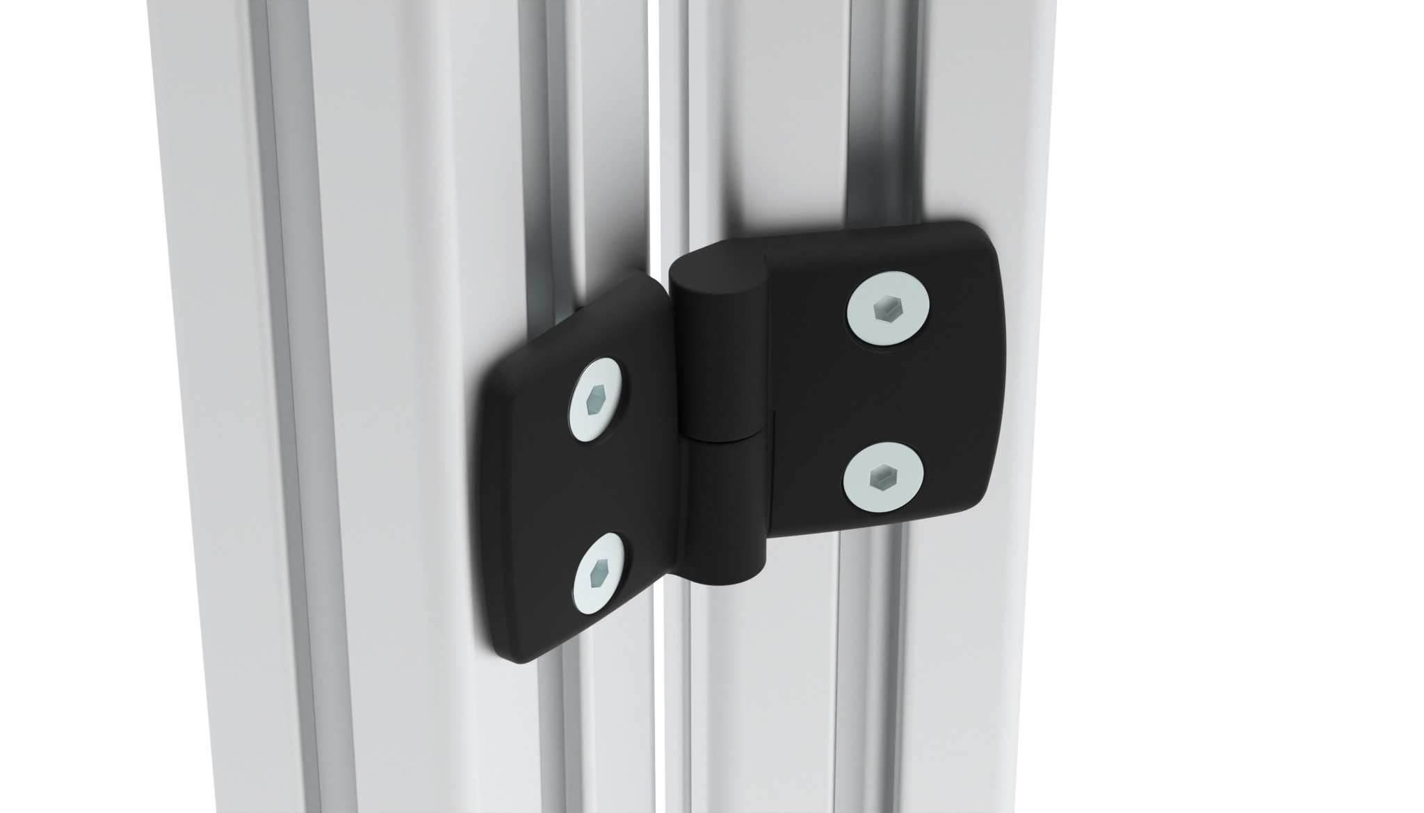 Plastic Combi Hinge 45, Detachable, Black