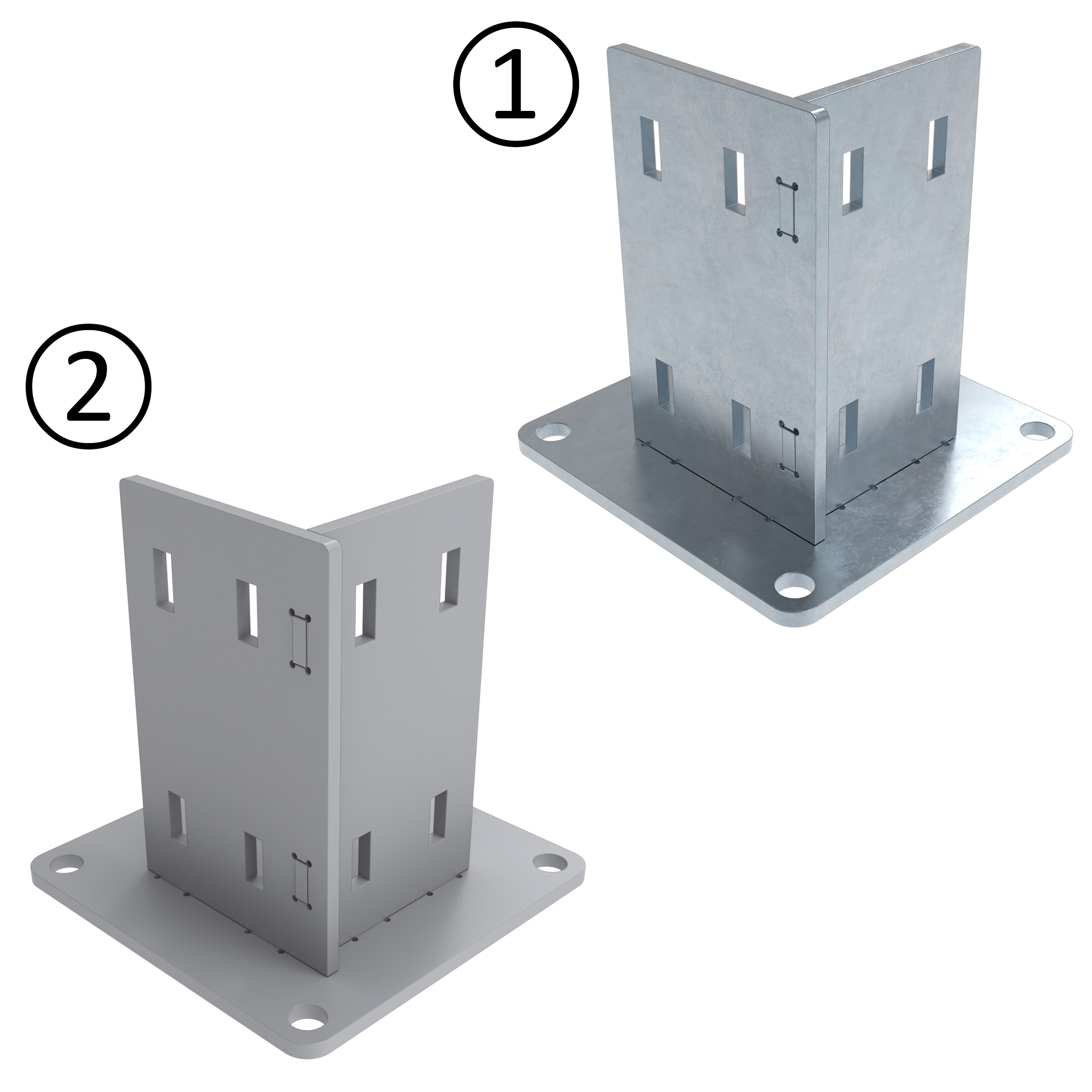 Foot Console ST 80 - 155 – product image of all versions