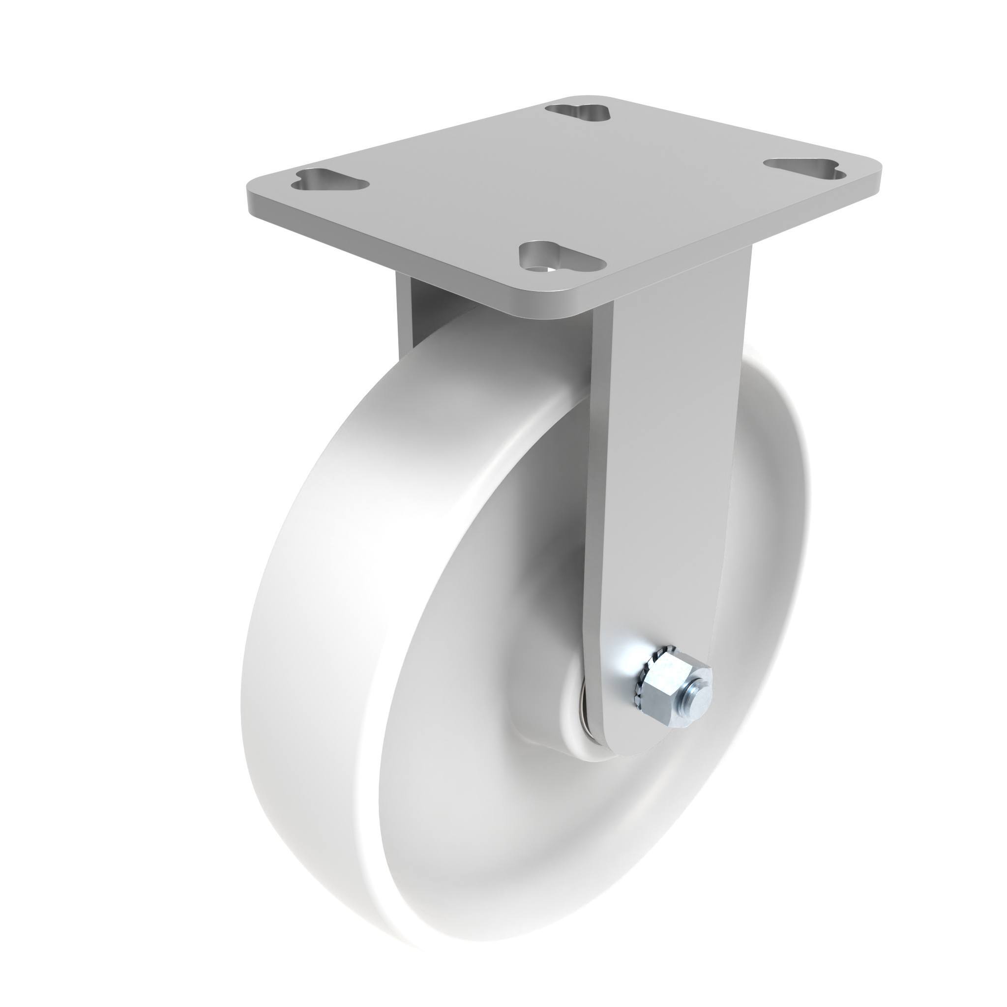 Rueda fija de uso rudo Ø 200 con placa de montaje 40 / 45 098F200AH129105 – imagen del producto
