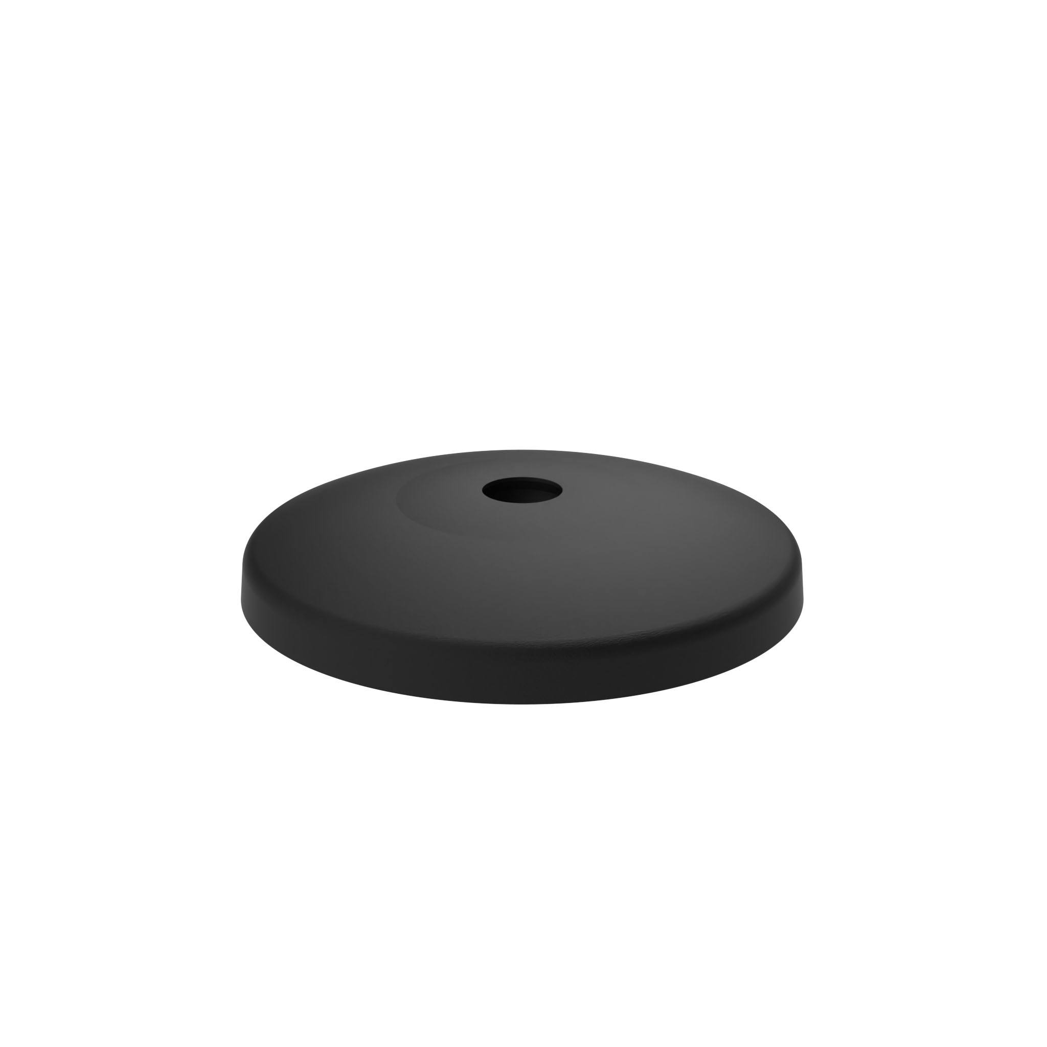 Base PA pour pieds à rotule, rotule 15, noir 098D100K – image du produit