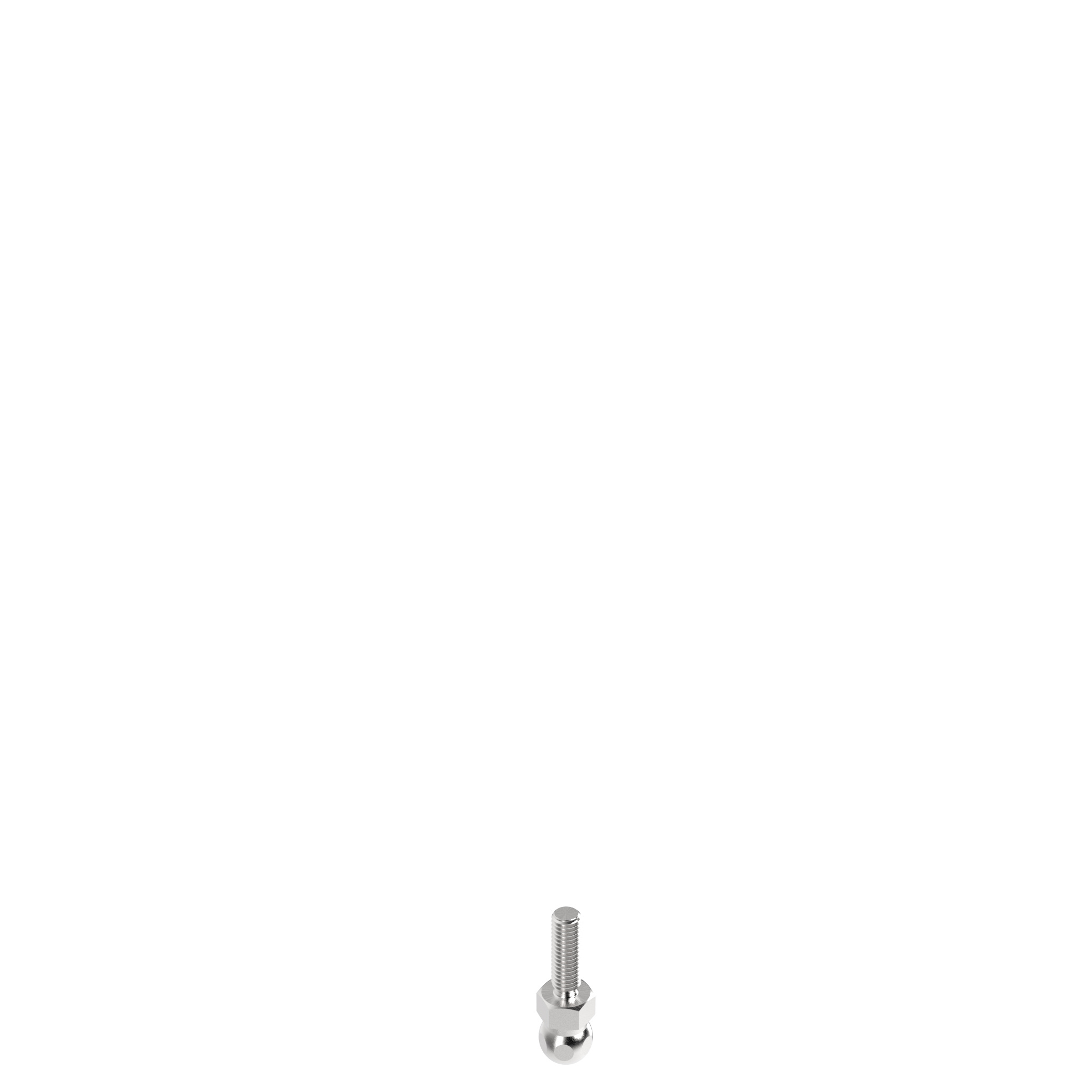 Tige filetée acier inox métrique pour pieds rotulé, rotule 15 098DM08025E – image du produit