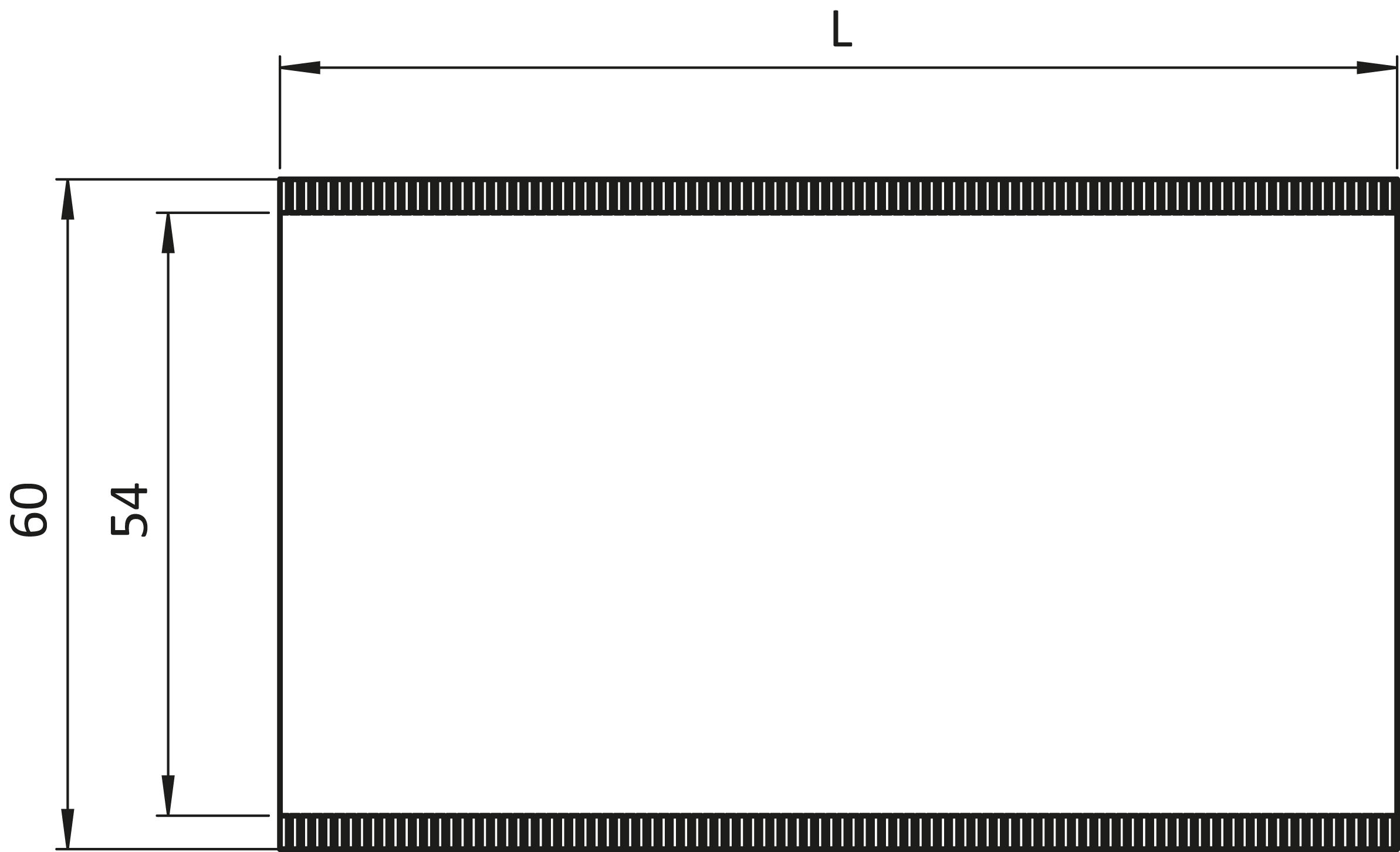 Side Open Magnetic Label Envelope 60 - 2.4"