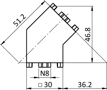 Monorail connecteur pour poteaux (Kit)
