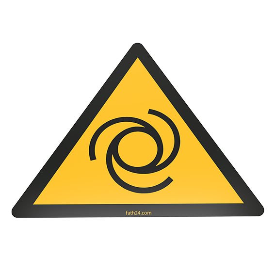 Warning Automatic Startup Floor Sign