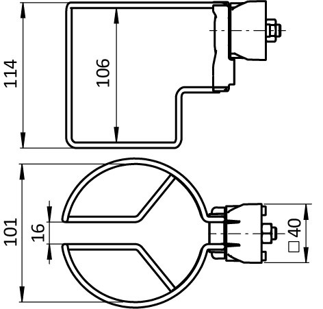 Bottle Holder FX for Profiles 40 / 45, Slot 8 / 10