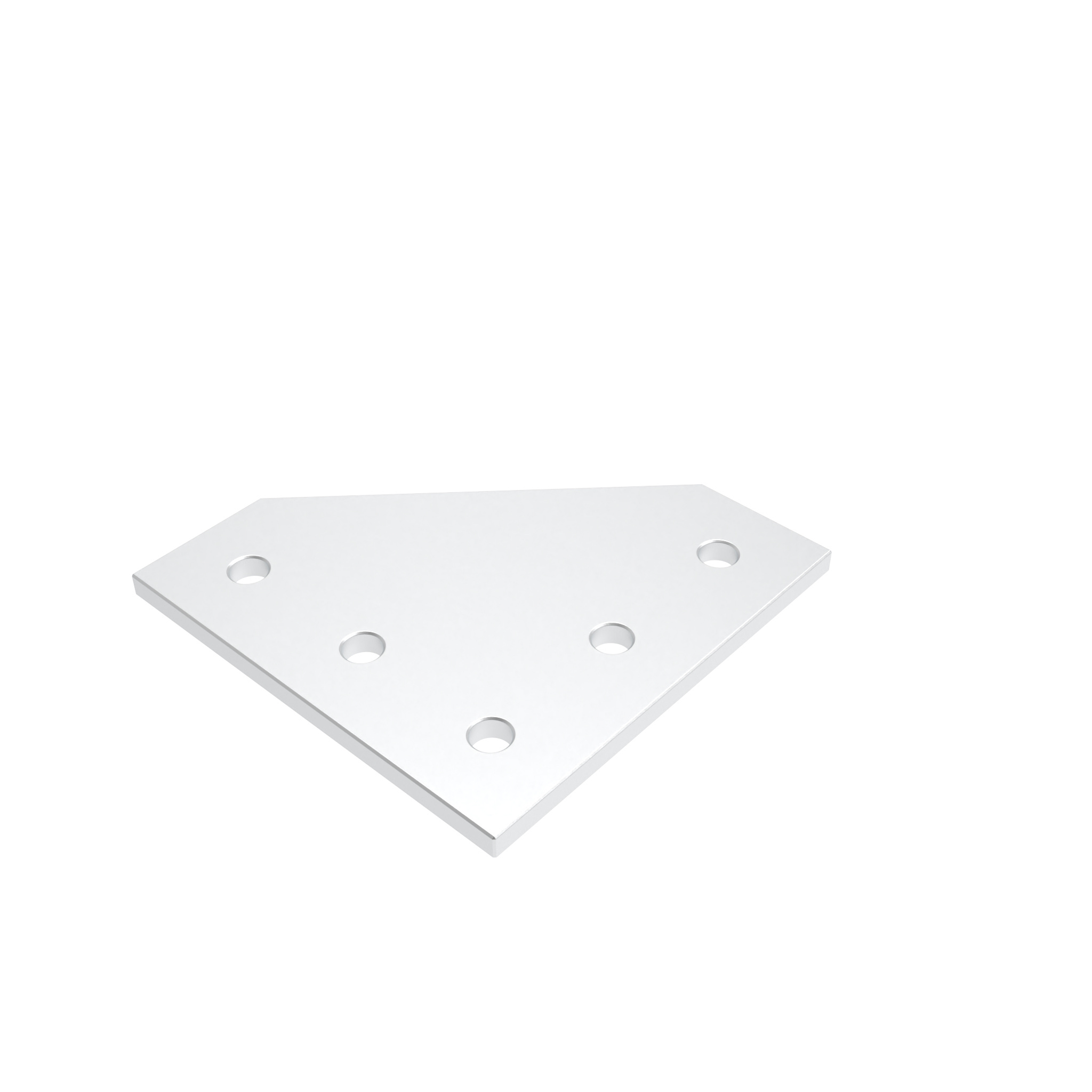 ECO-Verbinderplatte AL L 5-Loch, 1 Nut 093EVL114114 – Produktabbildung