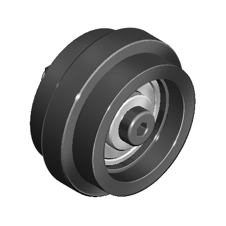 Roller Ø 58 for T-slotted Profiles (Set) – image du produit