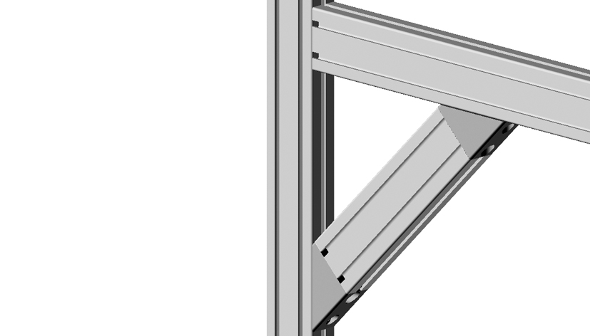 Angle Connector 40 x 80, 45°