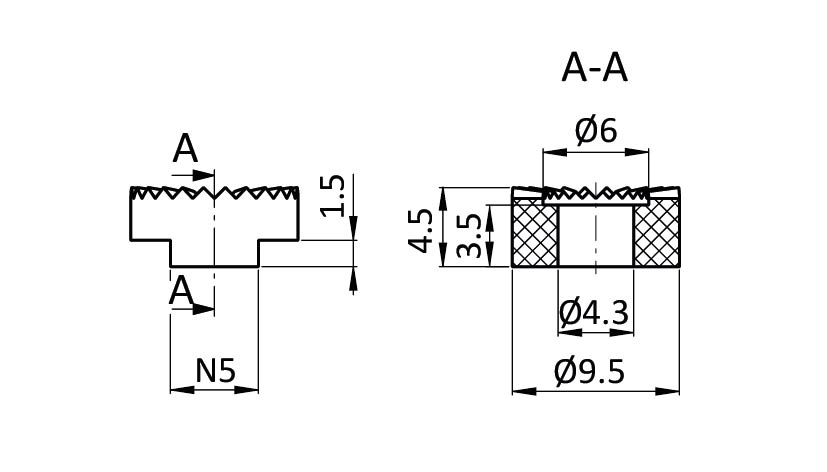 Fastener for Sensor Mounting Block