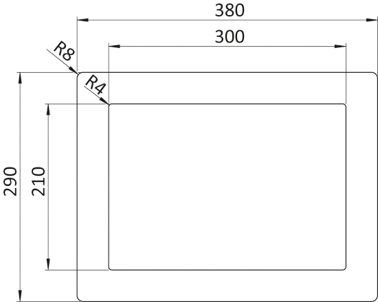 Floor Window DIN A4 - 8.3" x 11.7"