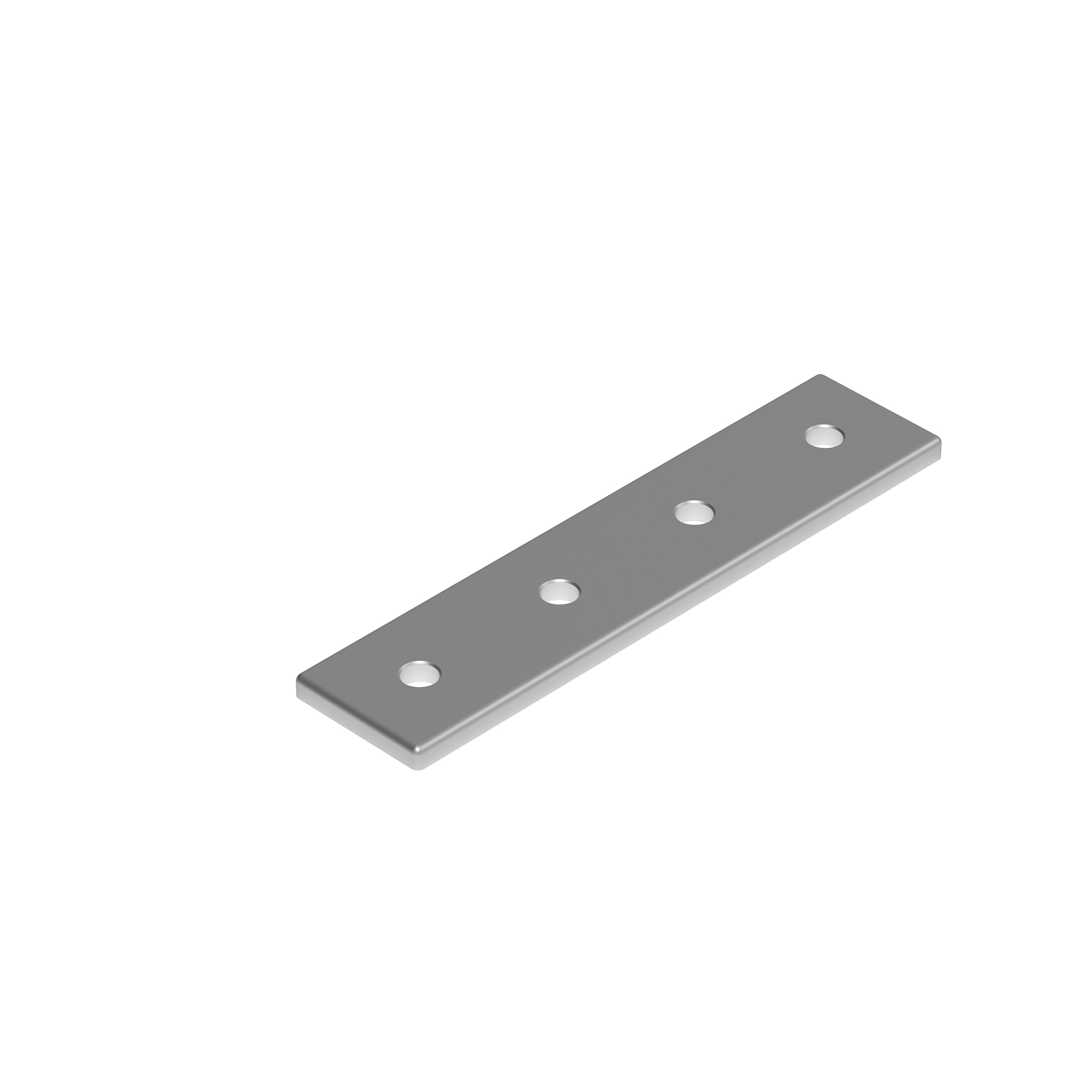 Connection Plate AL Rectangular 4 Hole, 1 Slot Version 093VA45180 – product image