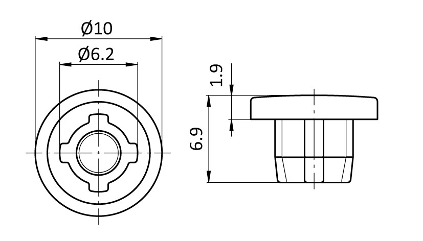 Cover Cap for Concealed and External Hinge Components