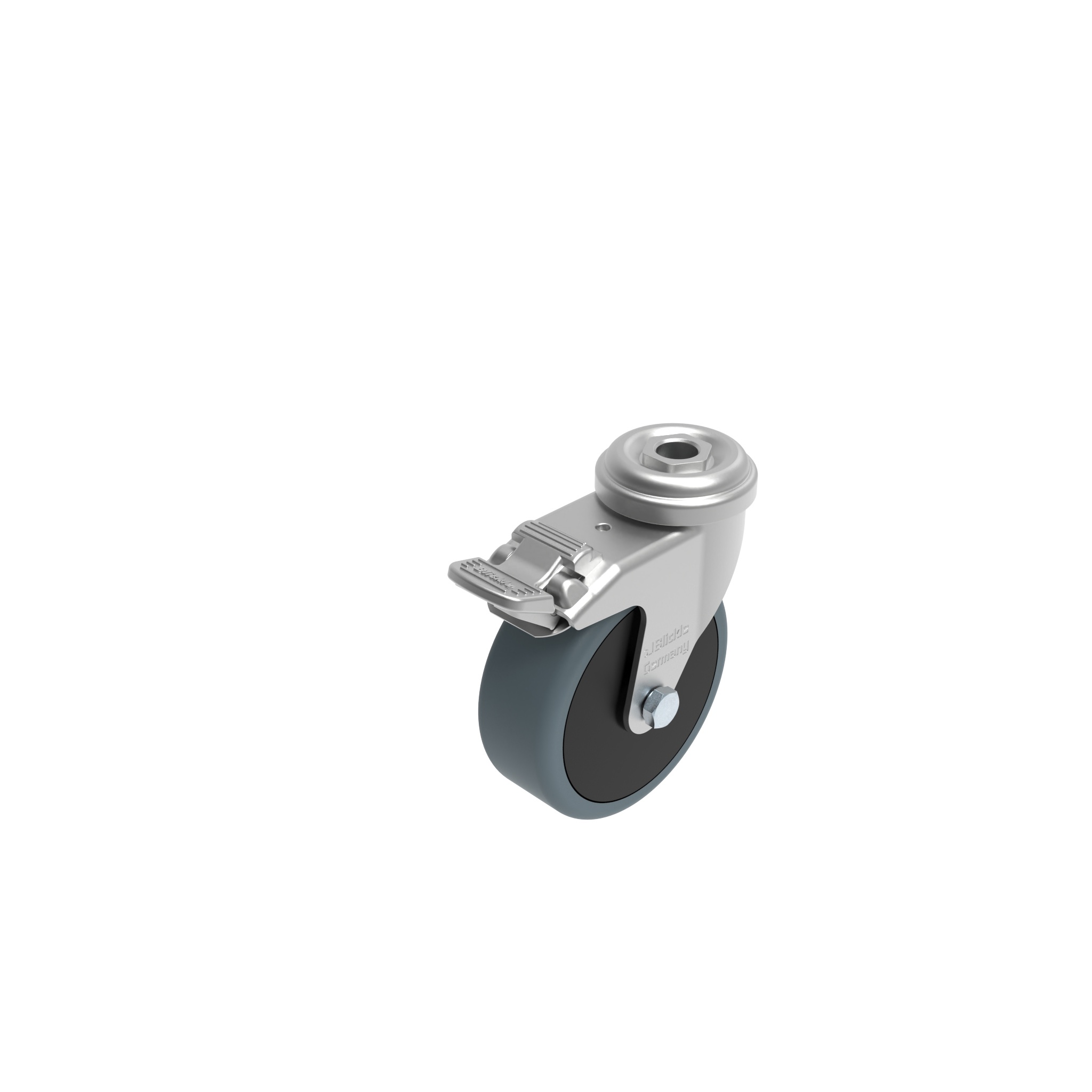 Rueda giratoria Ø 75 con freno de sistema 098S075TDNESD – imagen del producto