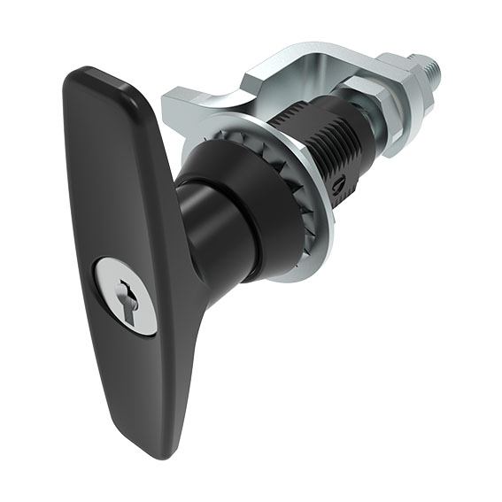 T-handle Compression Latch, 22.5 / 32, Long Shaft, incl. Cam (Set)