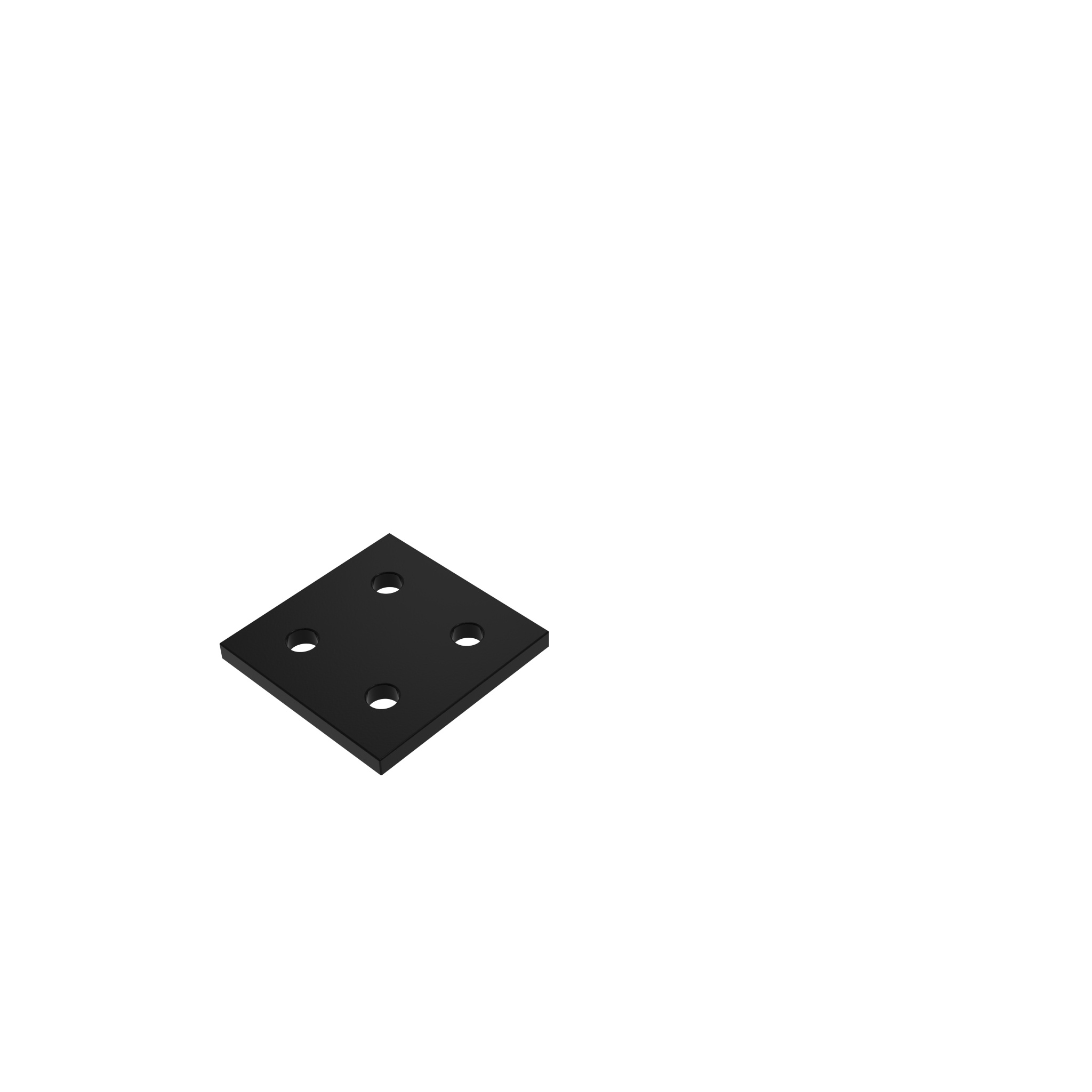 ECO Connection Plate AL Quadrangular 4 Hole, 1 Slot Version 093EVA5151S – product image