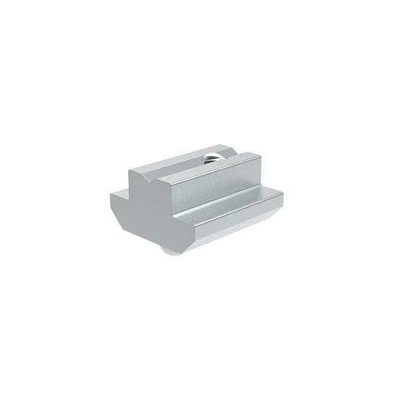 T-slot Nut 19.5 x 10.6 mm, Step Height 5.1 mm, with Spring Loaded Ball