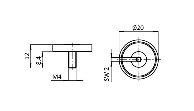 Magnet for Tablet Mount FRAME (Set)