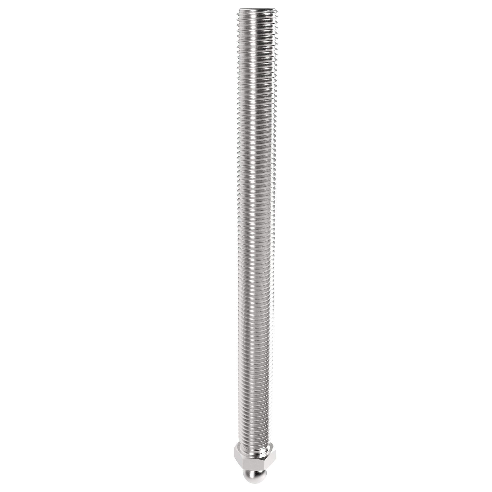 Tige filetée acier inox métrique pour pieds rotulé, rotule 15 098DM20250E – image du produit