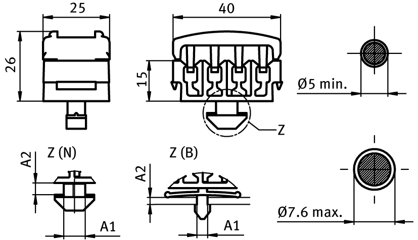 Snap-Cable-Binding with Hammer