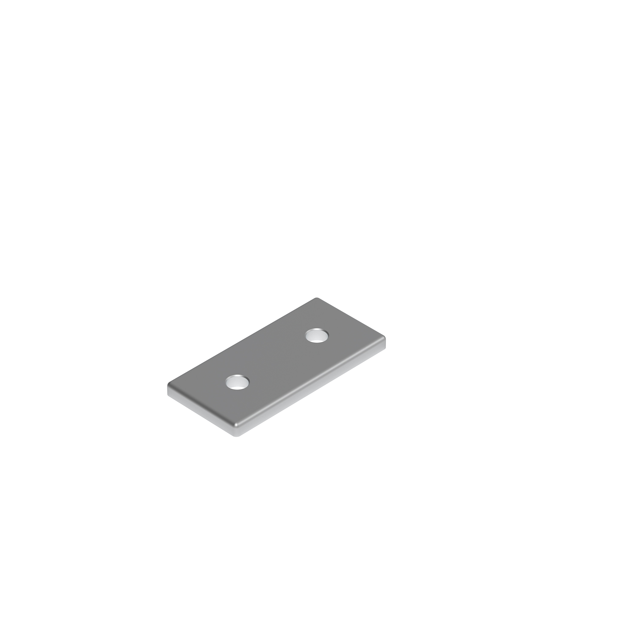 Connection Plate AL Rectangular 2 Hole, 1 Slot Version 093VA4590 – product image