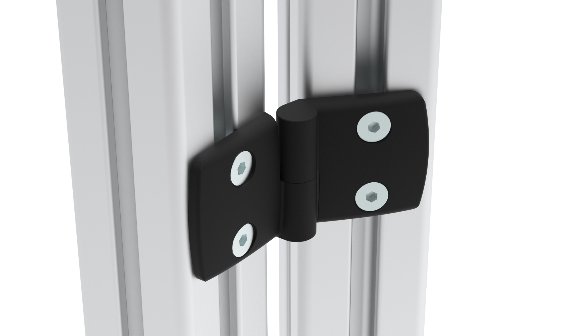 Charnière Combi en plastique 50, dégondable, noir