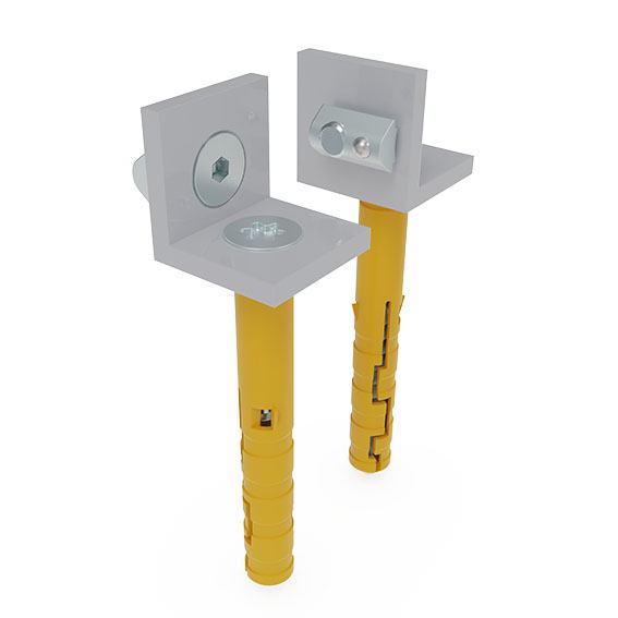 Floor Mounting for Guiding Rail FIFO (Set)