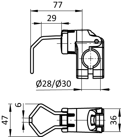 Cloth Clip FX for Tubes D28 / D30