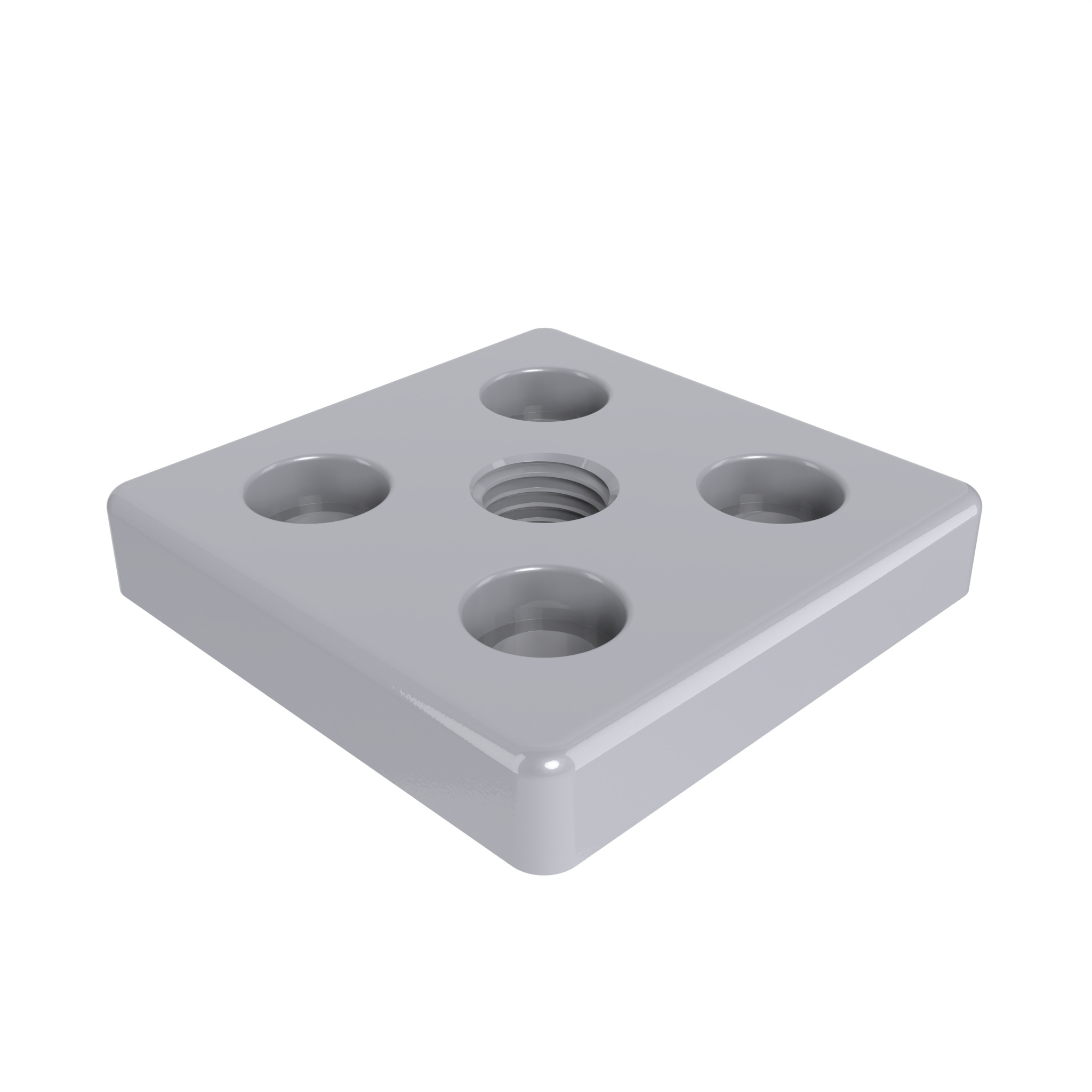 Transport- und Fußplatte ZN 90 x 90, pulverbeschichtet 093T90902012A – Produktabbildung