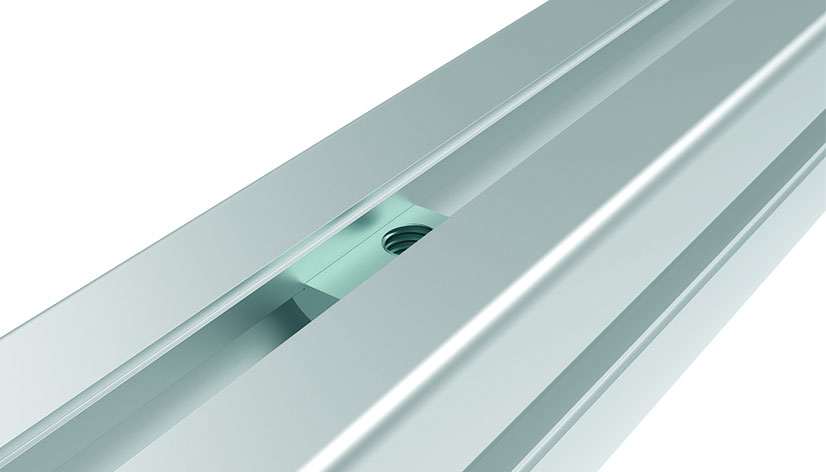 Ecrou basculant 14,5 x 6,2 mm avec bille sur ressort