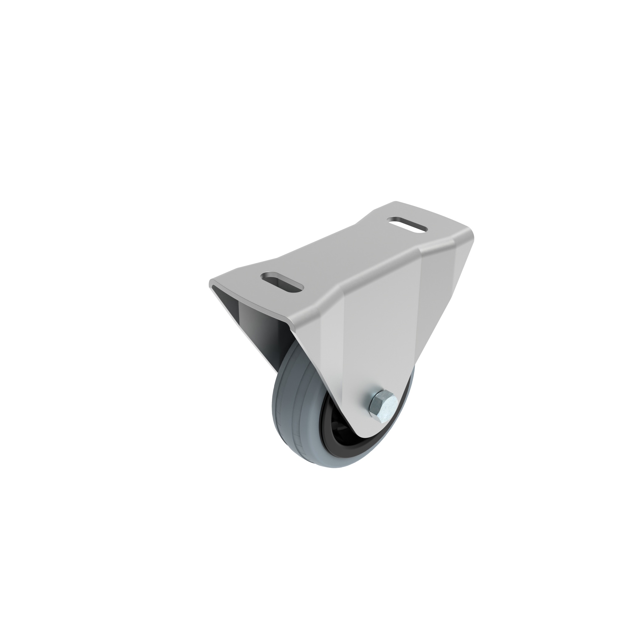 Rueda fija Ø 80 / 100 / 125 con placa de montaje 40 / 45 098F080G4045N – imagen del producto