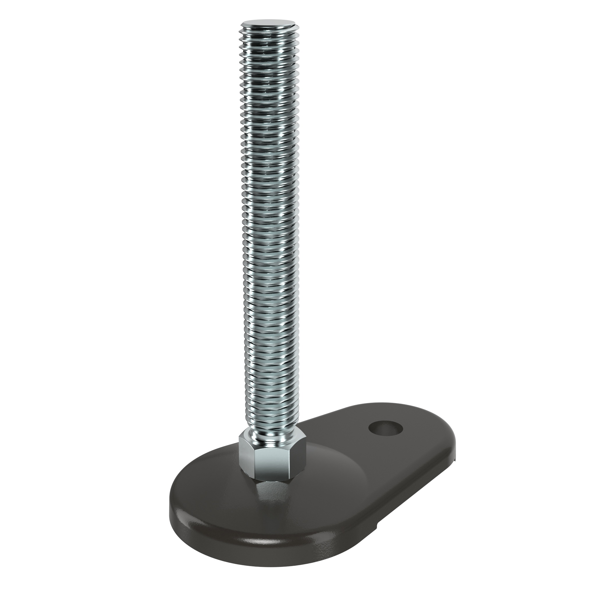 Pied pivot spitage déporté, ZN / acier