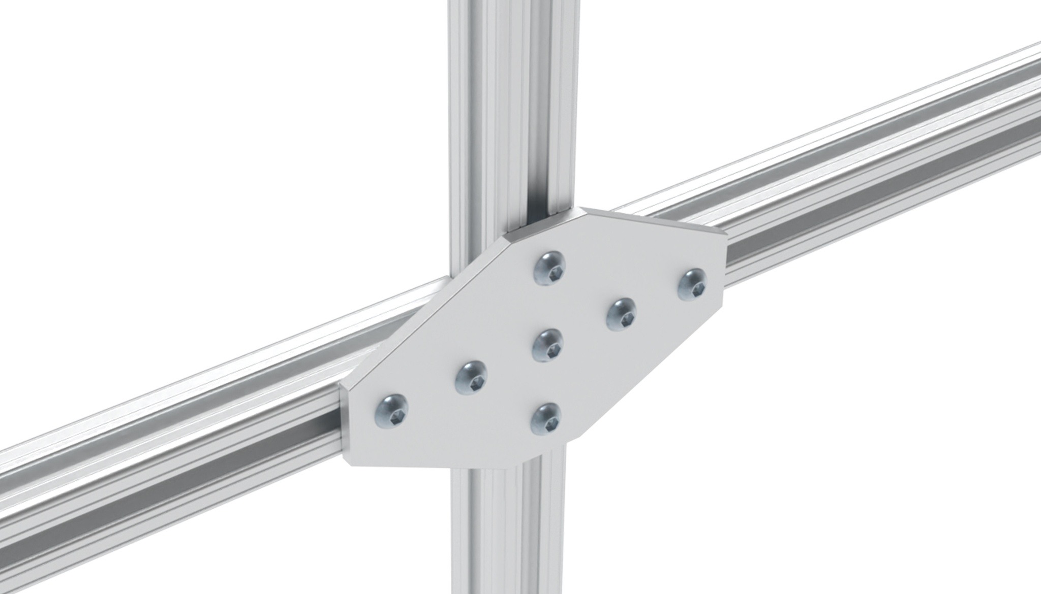 ECO Connection Plate AL X 7 Hole, 1 Slot Version