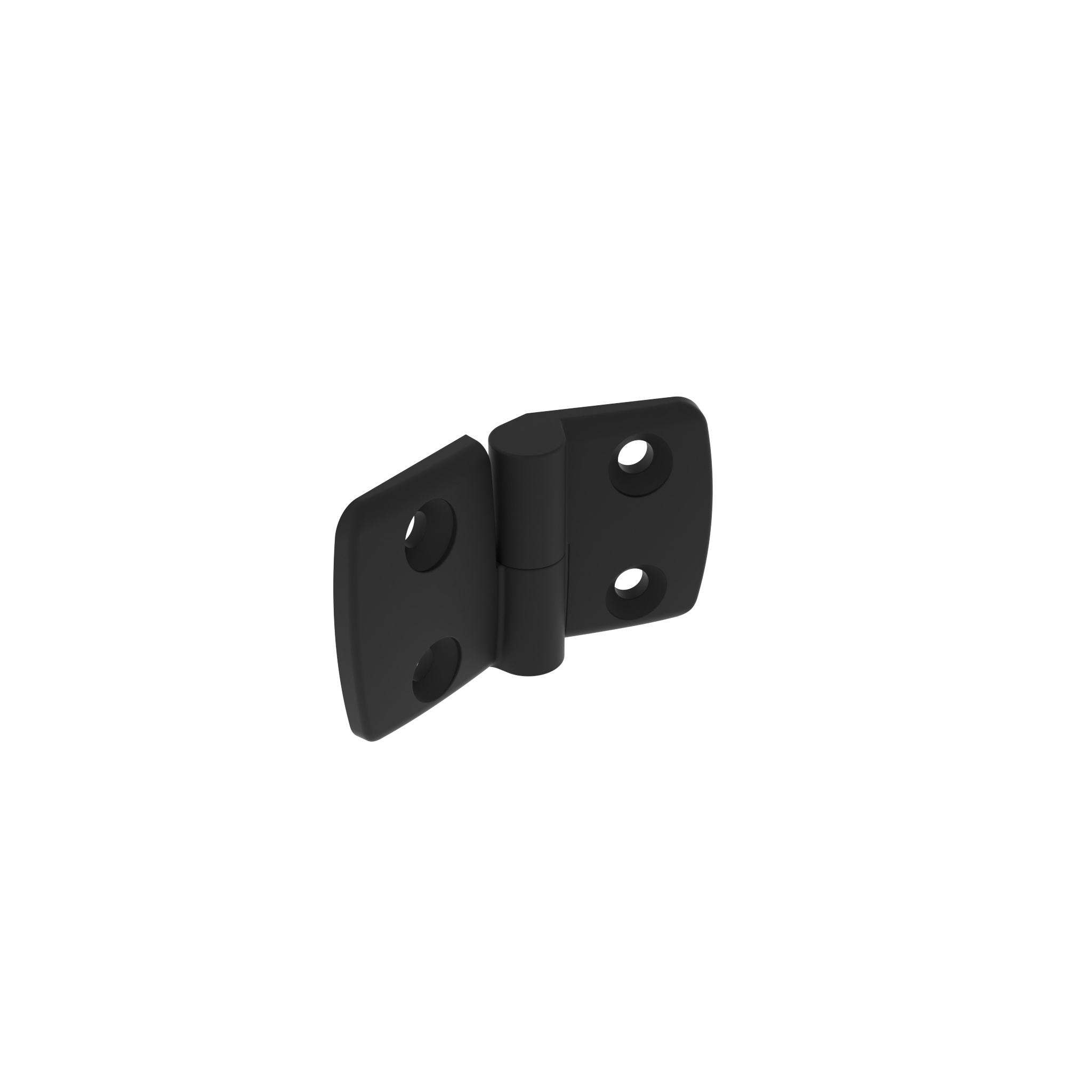 Kunststoff-Kombischarnier 45, aushängbar, schwarz 095K4540L00 – Produktabbildung