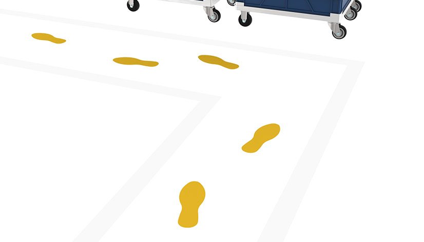 Floor Marking Foot Shape 90