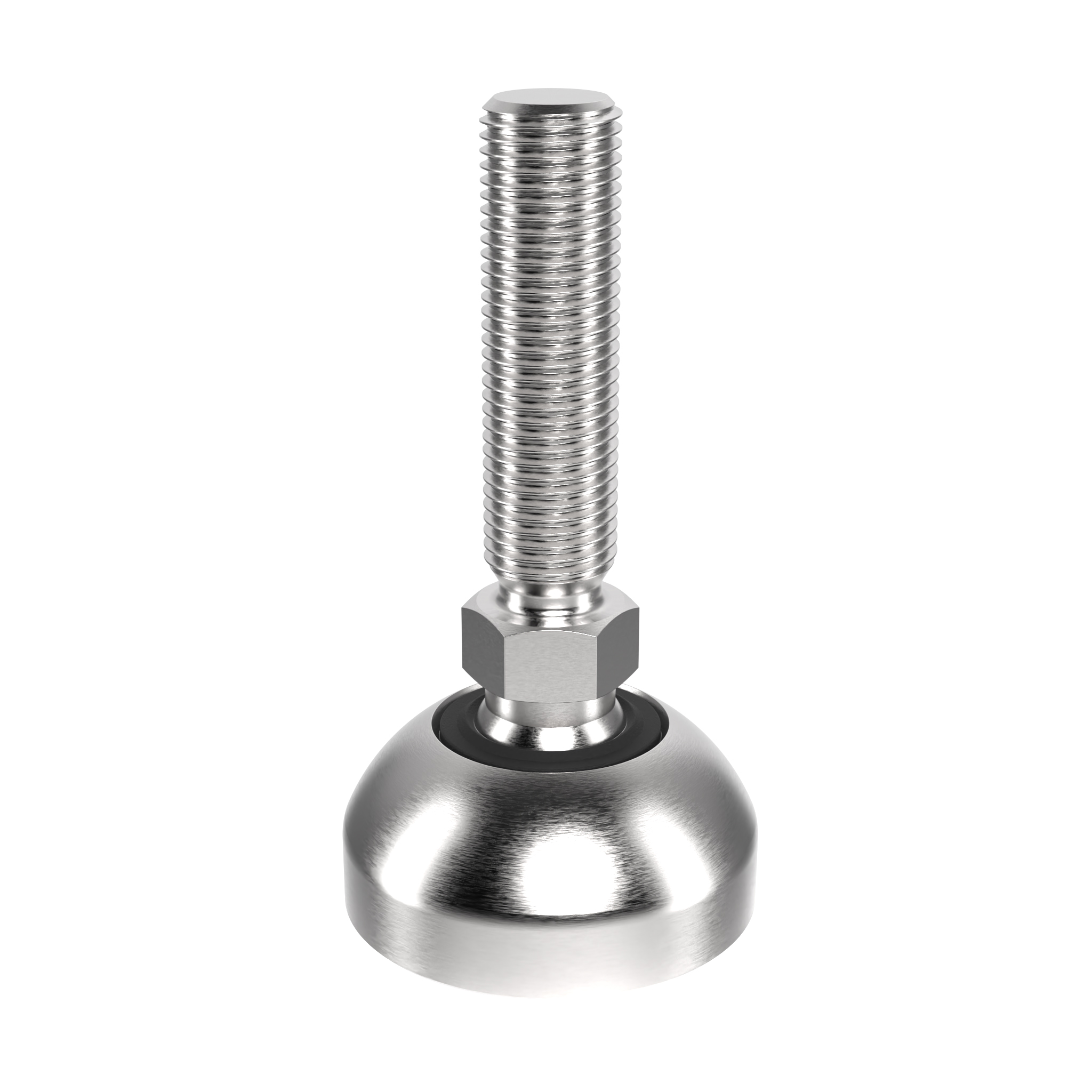 Pied rotule, acier inox / acier inox  - rotule 15