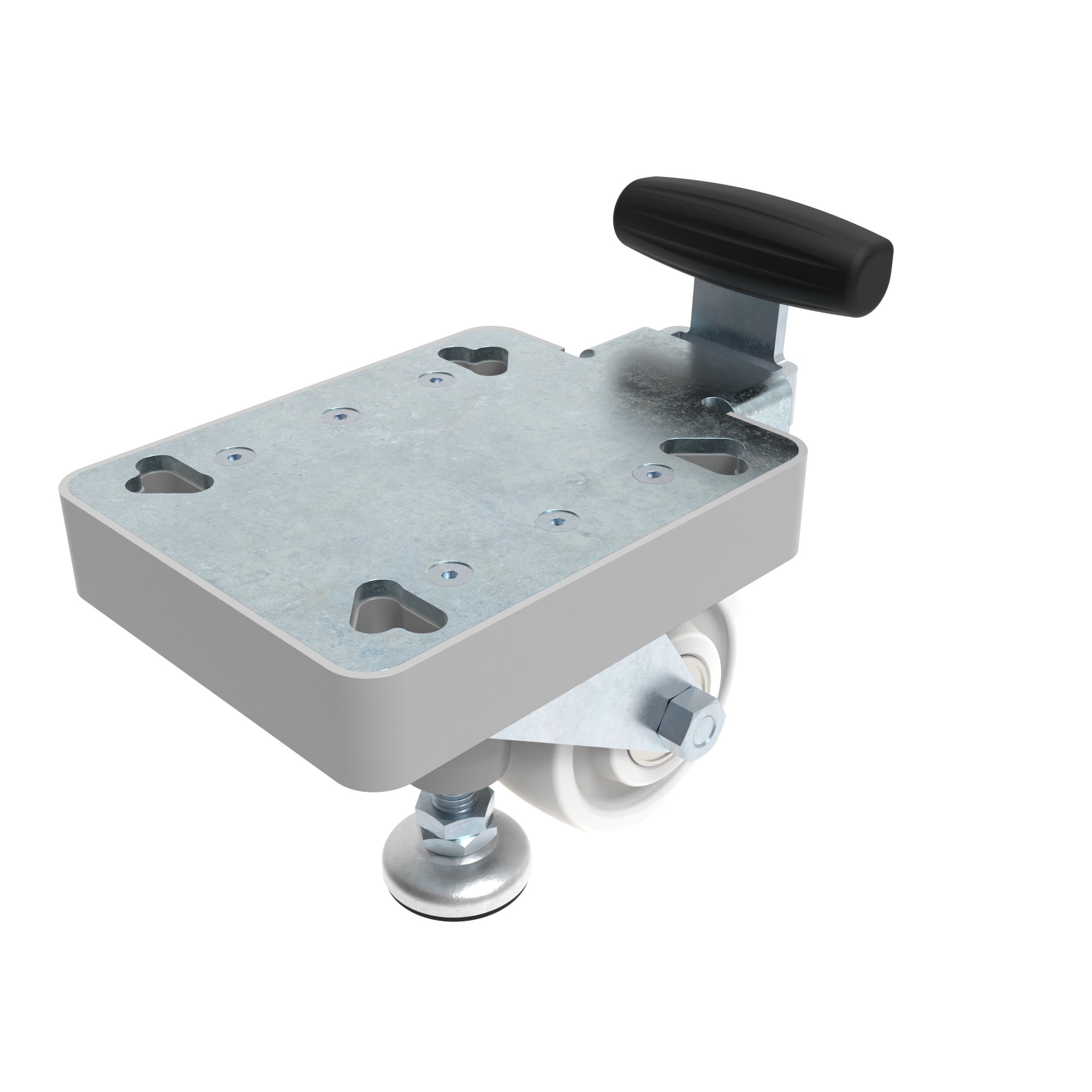 Rueda fija con pata elevadora 098FF080AF134110 – imagen del producto