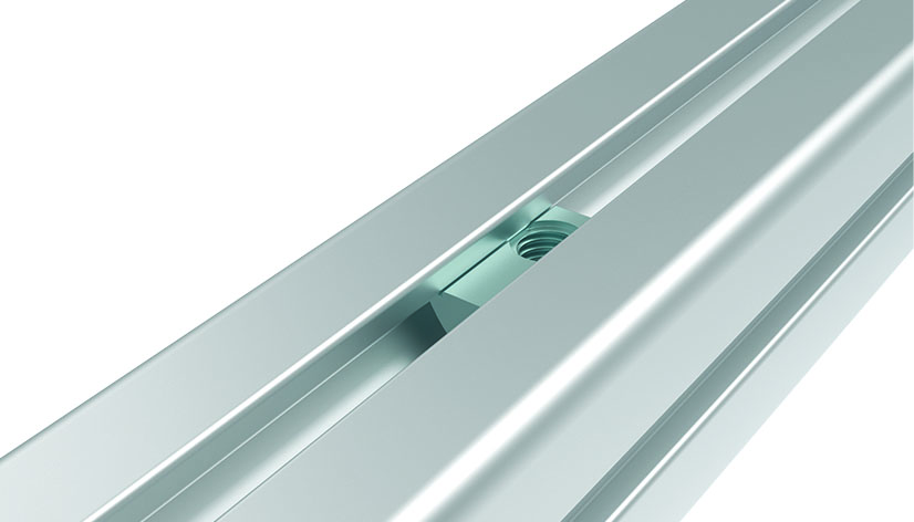 Ecrou basculant 12,0 x 7,2 mm avec bille sur ressort