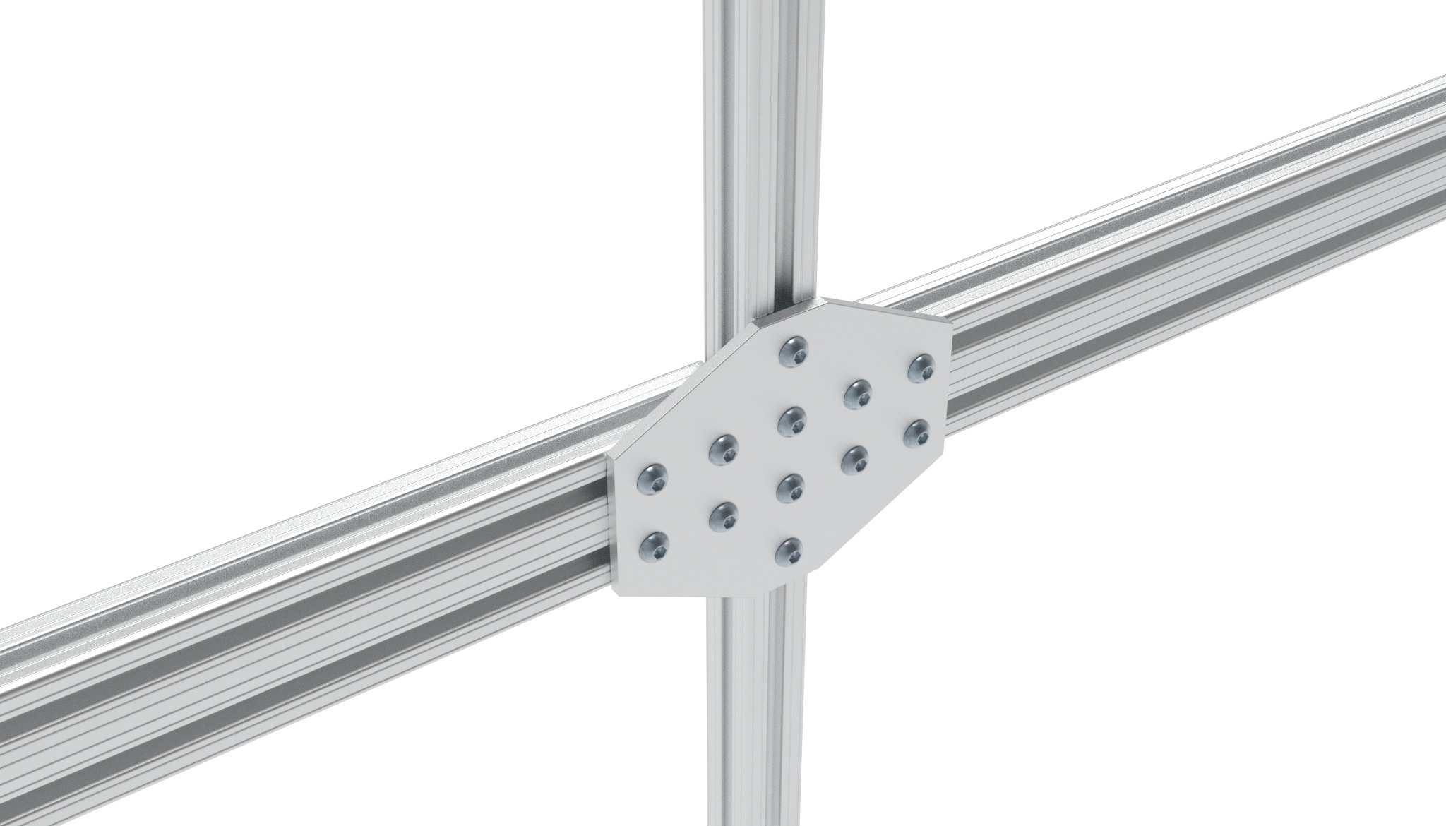ECO Connection Plate AL X 12 Hole, 1 Slot x 2 Slots Version