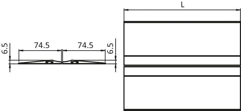 Parking Rail Flat - Flat (Set)
