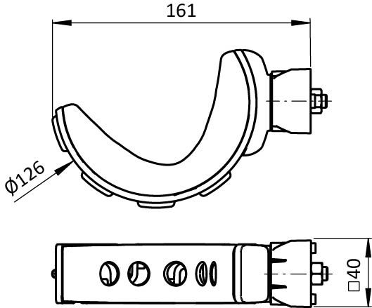 Werkzeugablage PARABOL FX für Profile 40 / 45, Nut 8 / 10 (Set)