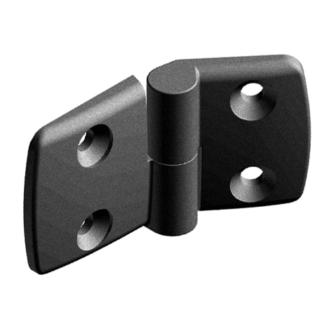Plastic Combi Hinge 50, Detachable, Black