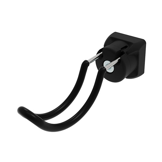 Werkzeughaken FX R35 - 27, gummiert für Profile 40 / 45, Nut 8 / 10